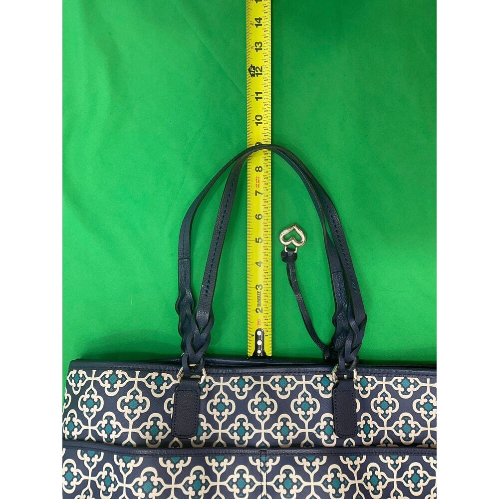 Brighton Araceli Carryall Tote Blue & White Geometric Carryall Tote - Picture 10 of 16
